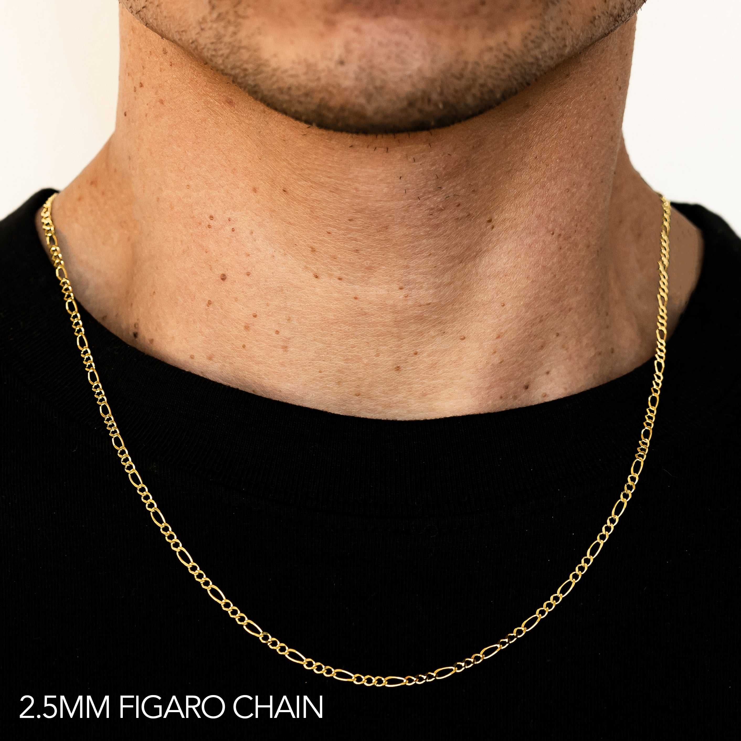 Made in Italy 2.5mm Loose Rope Chain Necklace in 14K Gold - 18